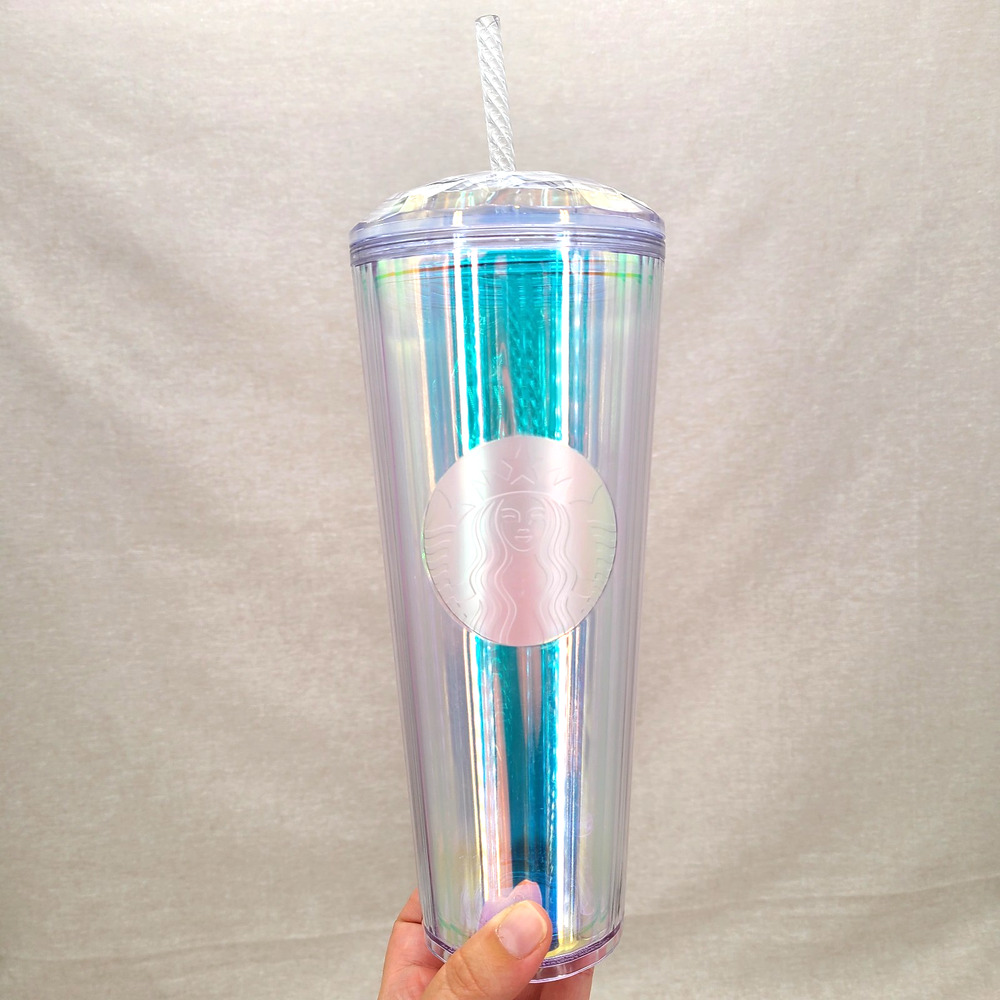 NEW Starbucks Tumbler Iridescent 2020 24 OZ Unicorn Rainbow Mug VENTI #011113601